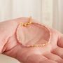 Pink Opal And Gold And Silver Beaded Bracelet, thumbnail 5 of 11