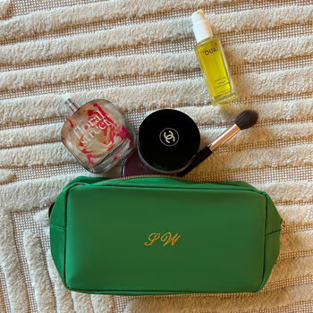 Personalised Embroidered Monogrammed Wash Bag, 5 of 8
