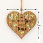 You Are The Gin To My Tonic Hanging Wood Heart, thumbnail 3 of 3