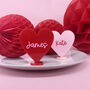 Personalised Heart Shaped Stand Up Place Name, thumbnail 1 of 2