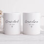 Personalised Mug Set 'Grandma And Grandad Established', thumbnail 1 of 6