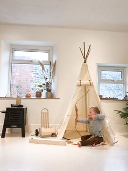 Organic Cotton And Bamboo Teepee Playtent, 7 of 7