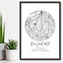 Personalised Our First Date Print, Anniversary Gift Print, Valentines Day, thumbnail 3 of 4