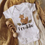 Personalised Fox Baby Outfit, thumbnail 1 of 4