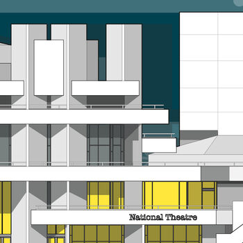 National Theatre Giclee Print, 6 of 8