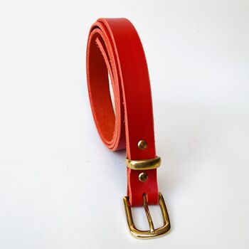 Handmade Leather Belt Two.5cm Wide, 5 of 5