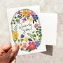 Whimsical Flower Garden A6 Folded Thank You Cards And Envelopes, thumbnail 3 of 7