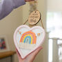 Personalised Welcome To The World Heart Nursery Sign, thumbnail 3 of 5