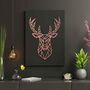 Geometric Stag Deer Head Wooden Wall Art Room Decor, thumbnail 7 of 10