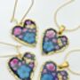 Gothic Heart Earrings With Real Flowers, thumbnail 9 of 12