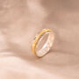 Sterling Silver Fine Brass Personalised Spinner Ring, thumbnail 2 of 7