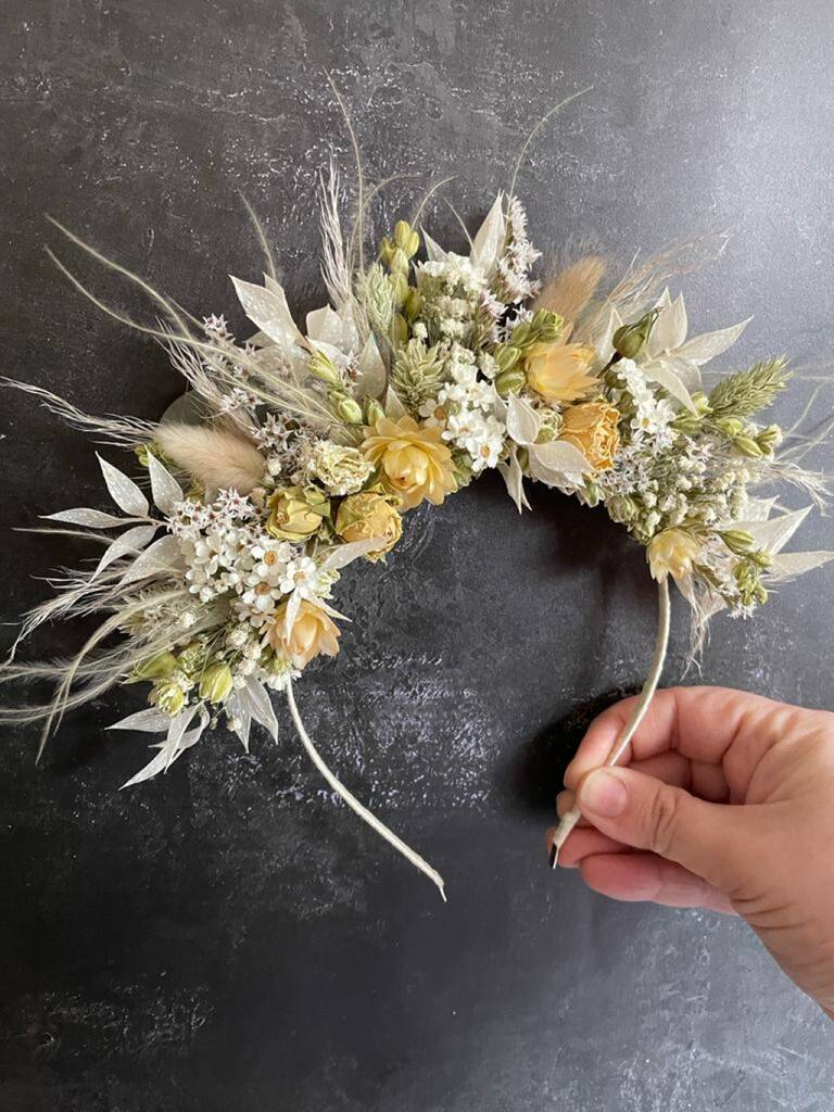 Dried Flower Hair Accessory By Florence and Flowers