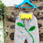 Baby Sunflower Romper In Liberty Print, thumbnail 1 of 2