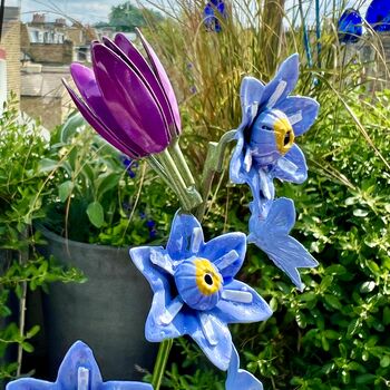Forget Me Not Garden Stake Set Of Two, 3 of 6