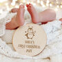 Personalised 'Baby's First Christmas' Wooden Plaque, thumbnail 1 of 2