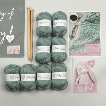 Nyssa Blanket Knitting Kit, 3 of 7