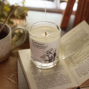 Curiouser And Curiouser Alice In Wonderland Candle Gift, 5 of 6