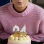 Gold And White Birthday Candles, thumbnail 1 of 4