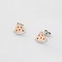 Sterling Silver Watermelon Stud Earrings, thumbnail 3 of 9