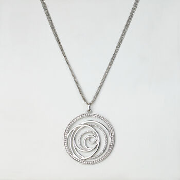 Sparkly Spiral Pendant Necklace, 3 of 5