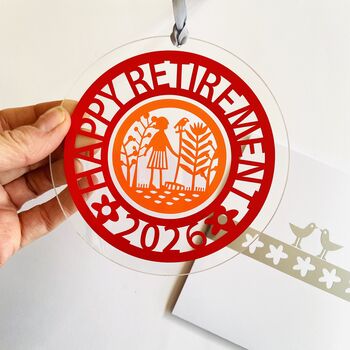 Happy Retirement Hanging Decoration Gift Set, 11 of 12
