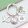 Personalised Travel Keyring Travel Bag Charm, thumbnail 1 of 11
