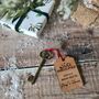 Personalised Santa's Magic Key Christmas Decoration, thumbnail 1 of 4