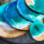 Set Of Four Circular Bamboo Placemats And Coasters, thumbnail 8 of 9