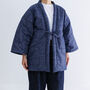 Japanese Padded Cotton Kimono Jacket Size Large Grey, thumbnail 1 of 6