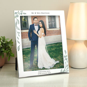 Personalised Botanical Wedding Photo Frame, 3 of 3