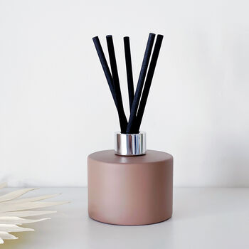 Matt Coffee Brown Diffuser Bottle And Reed Set, 5 of 9
