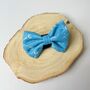 Puppy Dog Velcro Bow Tie In Blue Moon Star, thumbnail 2 of 3