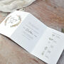 Autumn Willow Wreath Concertina Wedding Invitations, thumbnail 4 of 7