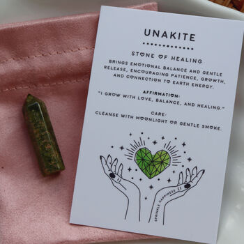 Unakite Crystal Tower For Balance And Healing, 2 of 8
