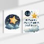 Unframed Set Of 'Dream Big' Moon And Star Prints Gift, thumbnail 2 of 3
