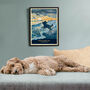 Cockapoo Or Poodle On A Seaside Shoreline Sunrise. A Limited Edition Dog Gift Print, thumbnail 2 of 12