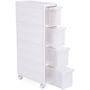Four Drawer Recess Shelving Unit Stand Utility Trolley, thumbnail 2 of 7