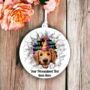 Personalised Golden Retriever Birthday Break Through Dog, thumbnail 6 of 8