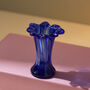 Vintage Mid Century Cobalt Blue Bud Glass Vase, thumbnail 1 of 3