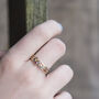 Custom Three Birthstone Stacking Ring, thumbnail 6 of 9