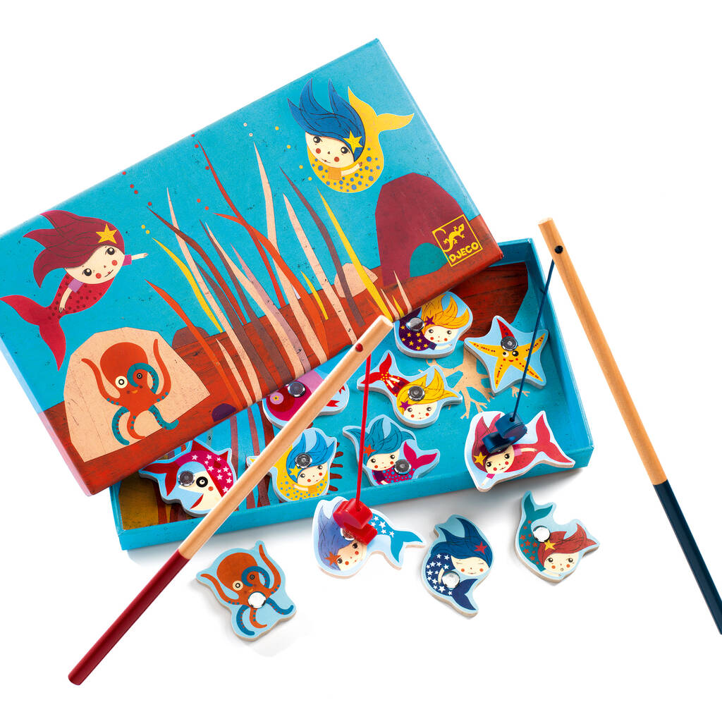 Image of Wooden Mermaid Fising Game