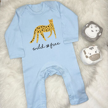 Wild And Free Leopard Jungle Babygrow, 11 of 12