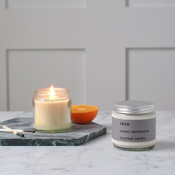Personalised Rěve Sweet Clementine Scented Candle, 2 of 4