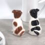Jack Russell Terrier Ceramic Salt And Pepper Shaker Set, thumbnail 4 of 7