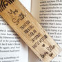 Personalised Teachers Wooden Bookmark Gift Thank You, thumbnail 7 of 10