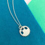 Personalised Sterling Silver Cycling Pendant, thumbnail 2 of 5