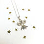 Sterling Silver Guardian Angel Necklace, thumbnail 3 of 5