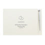 Personalised Hearts Design Guest Book And Pen, thumbnail 4 of 5