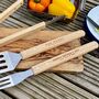 Personalised Wooden BBQ Tool Set, thumbnail 4 of 4