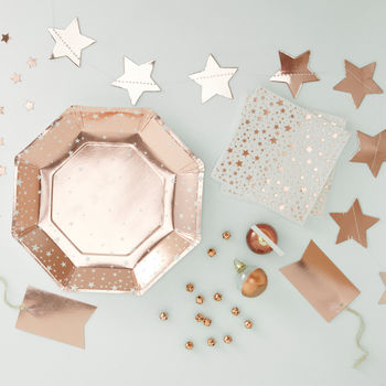 Rose Gold Foiled Star Garland Bunting, 3 of 3